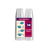 Party Essentials 50 Count Hard Plastic Shot Glasses, 1-Ounce, Clear