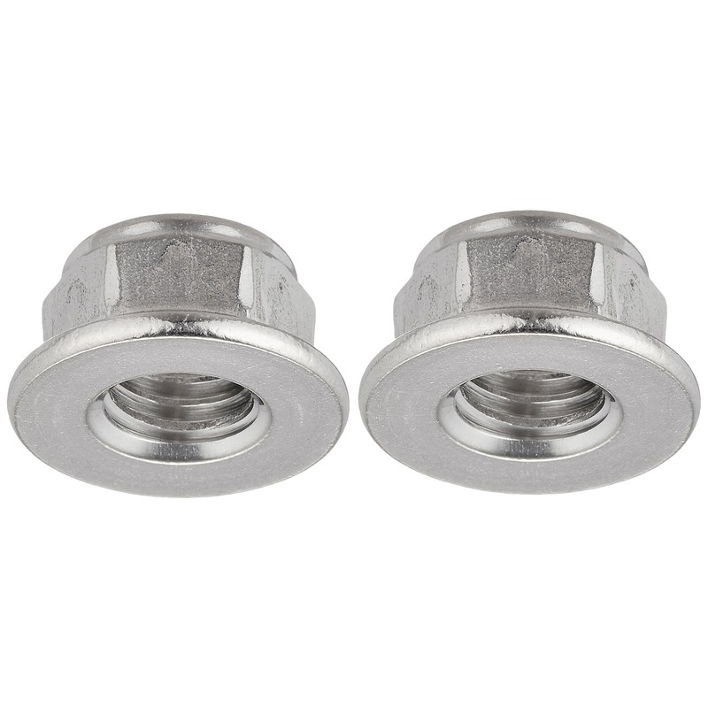 Kitaco 0900-001-02102 Flanged Lock Nut (No Serate) M8X1.25, 2 Pieces