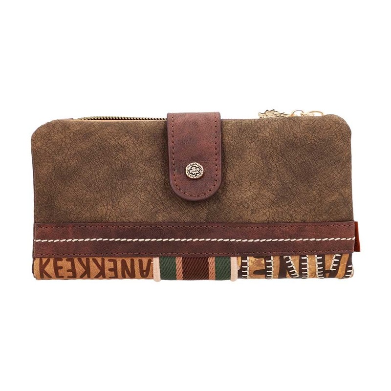 Anekke Canada Purse 18 cm - Brown Letter Pattern Ladies