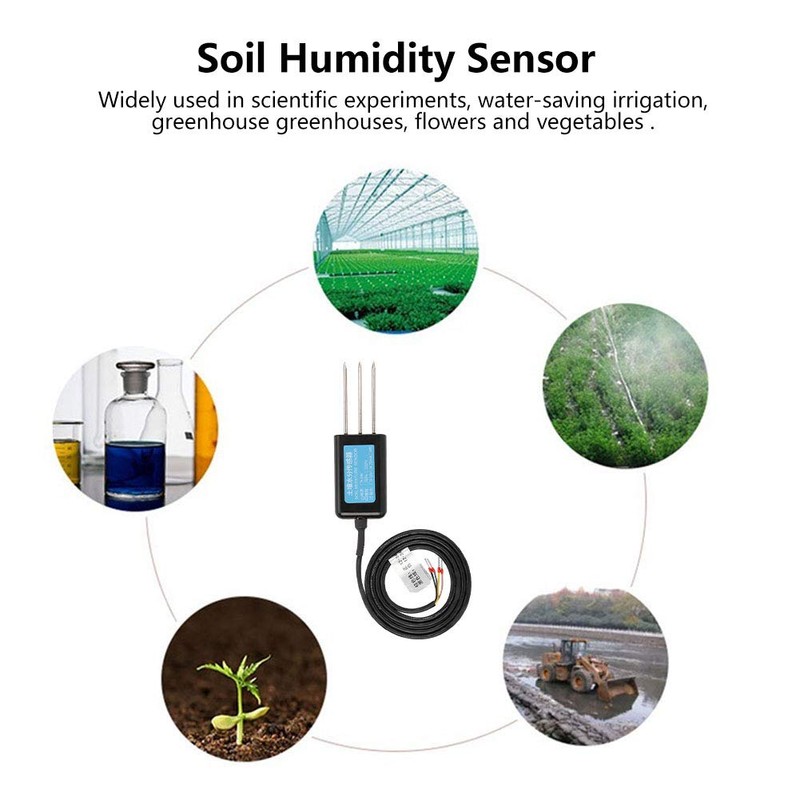 Naroote Soil Moisture Sensor, 0-10V Output Waterproof Greenhouse Soil Moisture