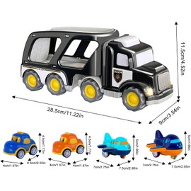 1 2 3 4 5 Years Old Trucks Toys| Truck Toy with Sound| Interactive Toys Truck with Sounds, Playground Car Trucks Toys, Boys Truck Toy with Sound Effects, Vehicle Toy for Young Boys