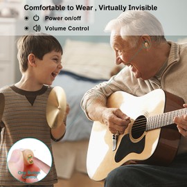 Not Amplifier True Hearing Aids for Seniors Hearing Loss with Noise Cancelling Invisible Rechargeable Hearing Aid with Magnetic Charging Box
