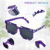 Rapidbok Pack of 6 Funny Pixel Sunglasses - Thug Life