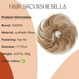 Prettyshop XXL Hair Piece Hair Scrunchie Updo Bridal Hairstyles Voluminous Wavy Messy Bun