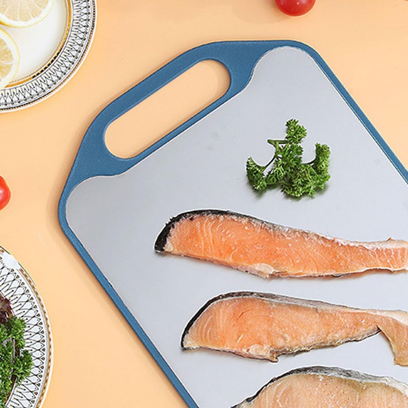 Double Sided Cutting Board Prevent Slip PP 201 Stainless Steel