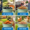 Plexon Round Trash Can 13 Gallon, Vintage Metal Outdoor Trash