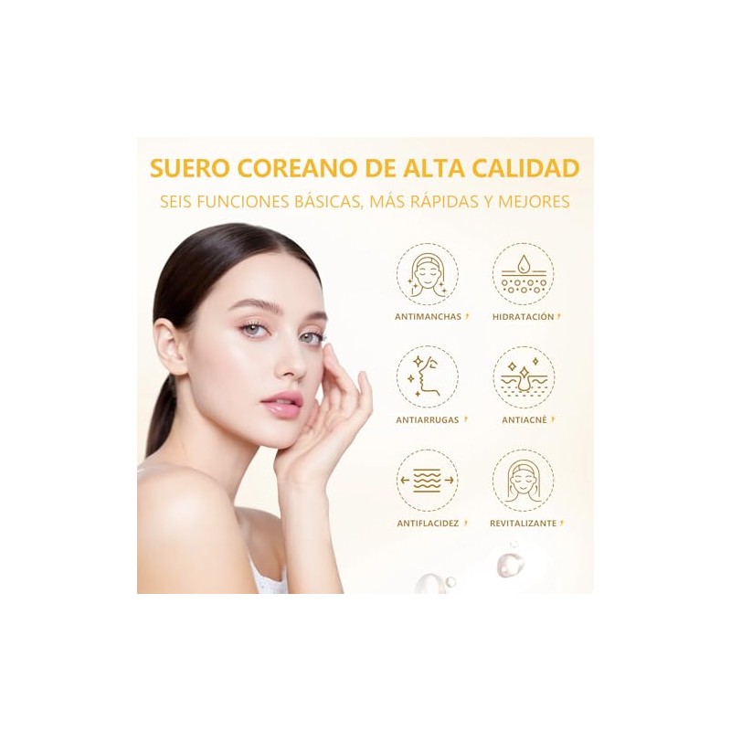 WEUD Serum Coreano Original, Serum Facial con Péptidos Propóleo, Reafirman,