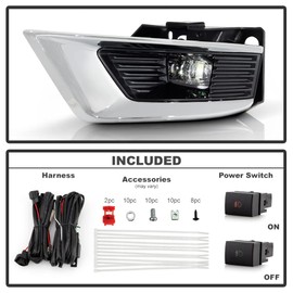 ACANII - For 2021 2022 2023 2024 Nissan Armada LED Bumper Fog Lights Driving Lamps w/Switch and Kits Pair Set Left+Right