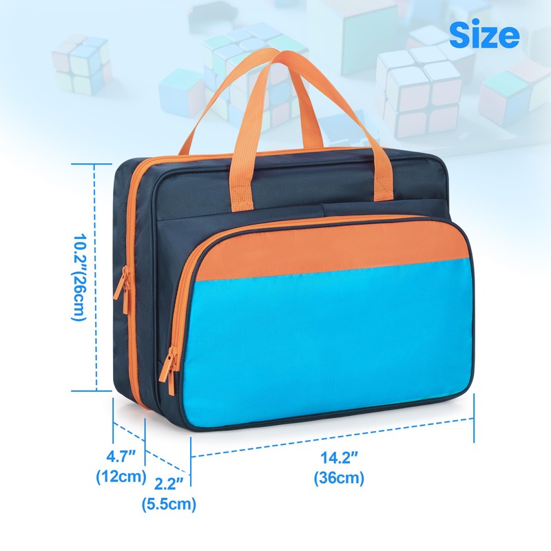 CURMIO Speed Cube Carrying Case, Portable Storage Bag Compatible with