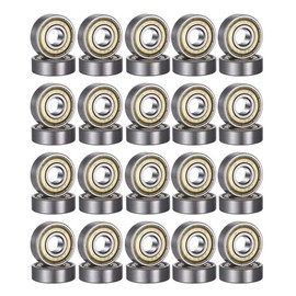 50 Packs 608zz ball bearing, Longboard Roller Skate Bearing, for skateboards, scooters, inline skates, 8mm x 22mm x 7mm