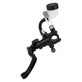 Brake Master Cylinder, 22mm 7/8 Universal Motorcycle Round Hydraulic Handlebar Brake Cylinder Master Clutch Lever (upper left pump)
