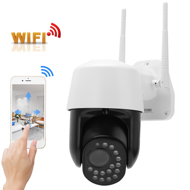 2.5in Wireless PTZ Camera WiFi Night Vision Human Detection TwoWay