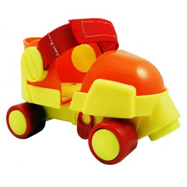 RC SPORTS Zippy Adjustable Toddler and Children’s Starter Roller Skates | Safe and Comfortable | Sizes Adjust J7 to Youth 1 | Orange, Yellow, and Red Skates