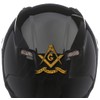 WaterShed Designs 75mm free mason helmet decal/sticker, White