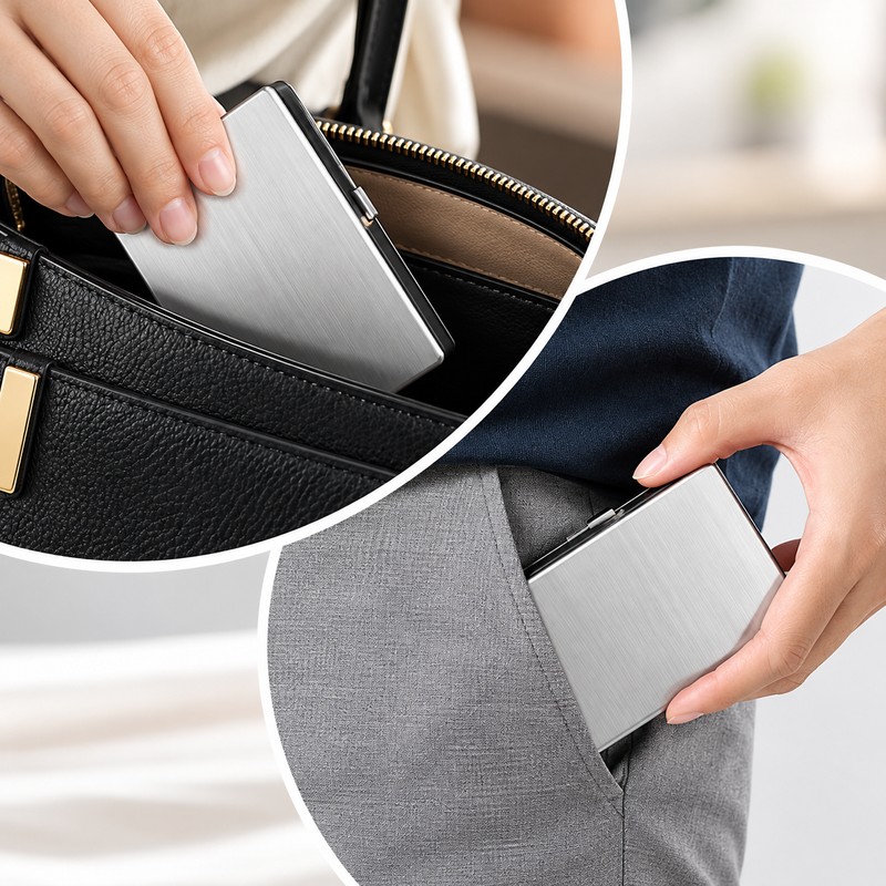 RFID Blocking Card Holder for Everyday Carry – Slim Alloy