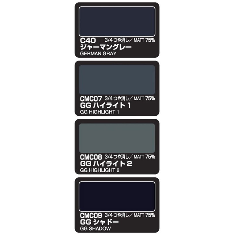 GSI Creos CS583 Mr. Color Modulation Set, German Gray, Version,