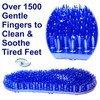 Soapy Soles Foot Scrubber and Massager, Suctions to the Floor