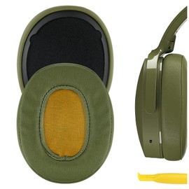 Geekria QuickFit - almohadillas para orejas de repuesto para auriculares inalámbricos de Skullcandy Venue ANC, almohadillas para orejas para auriculares, almohadillas para orejas para auriculares (verde)