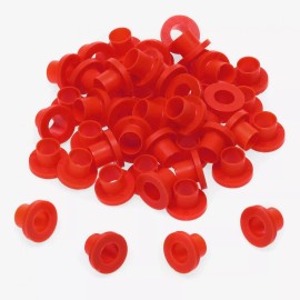 Danmar - TRW100R - 100 Pack Nylon Tension Rod Washers - Red