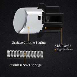 HIMARKLIF Shifter Knob Button Repair Kit Chrome Shift Knob Push Shifter Spring and Shifter Handle Side Plate Compatible with 2003 2004 2005 Honda Accord DX EX LX Replace# 54132-SDA-A81 54141-SDA-A81