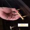 QogriSun 2-Pack Solid Brass T Bar Cabinet Handles, 3-3/4-Inch Hole