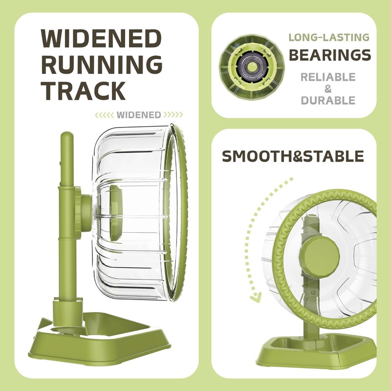 Hamster Exercise Wheels, Quiet Spinner Hamster Running Wheels with Adjustable