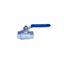 JIVTO Stainless Steel Ball Valve 3/4 Inch BSP, Female to Female,2 PC Type Full Port Valve for Water.