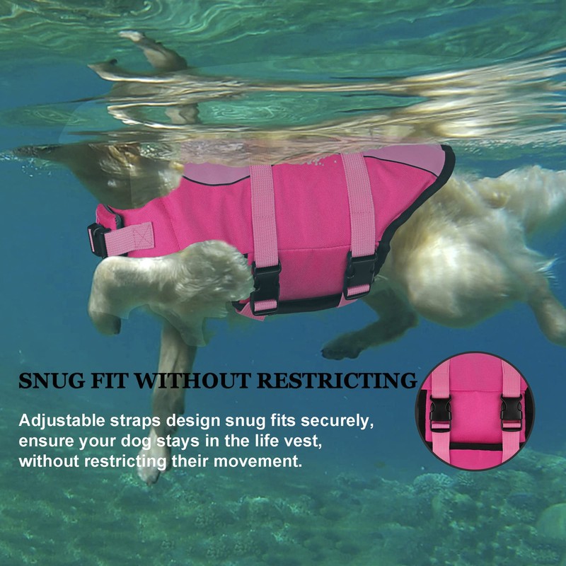 Dogcheer Dog Life Jacket, Cute Shark Dog Life Vest for