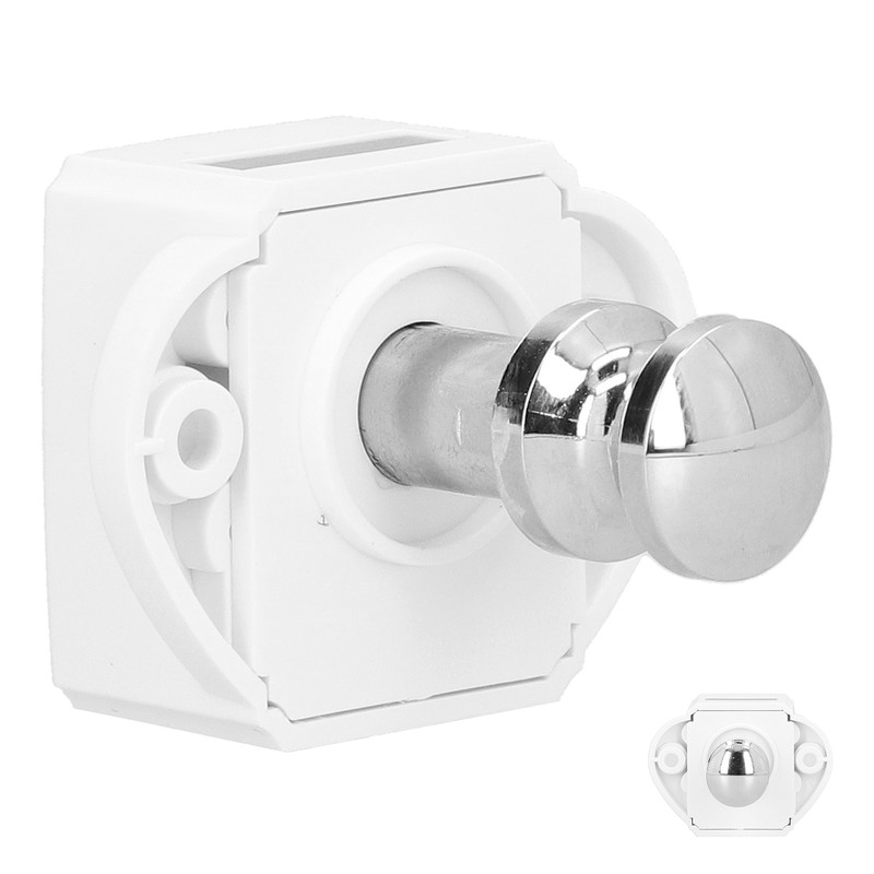 Push Button Catch RV Cabinet Latch Knob Keyless ABS for