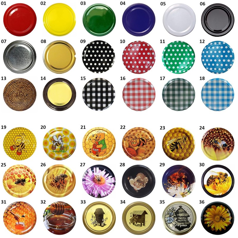 Twist-off lid TO82, screw lid diameter 82 mm, lid for