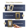 ZILLSEA Metal Wall Plates, Switch Plates and Outlet Covers, Decorative
