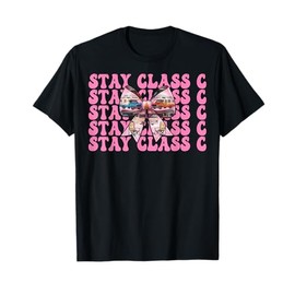 RV Camping Camper Motorhome Girl Mom Coquette Stay Class C T-Shirt