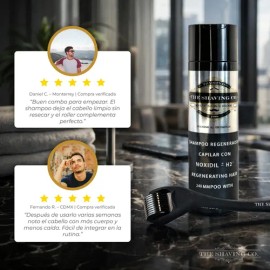 Pack Crecimiento Capilar The Shaving Co. con Shampoo Noxidil y Roller para Cabello                                                                    