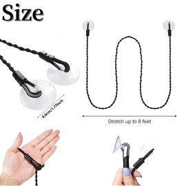 2 Pcs Travel Clothes Lines for Hanging Clothes Outside,Portable Travel Clothesline,Retractable Clothesline with Hooks and Suction Cups Camping Accessories Cruise for Indoor Home Camping Travel (2)