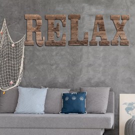 COLLECTIVE HOME - 12" Wood Letters for Wall Decor, Rustic Wall Sign, Decorative Hanging Alphabet Signs, House Number, Decorations for Wedding Birthday Housewarming Party, Wood. (E)