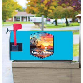 Santa Monica California Design A Souvenir Magnetic Mailbox Cover