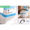 The Smurfs Lifelike Potty Training Toilet with Wipes Storage