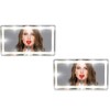 2 Pack Car Mirror Vanity for Sun Visor with Light,