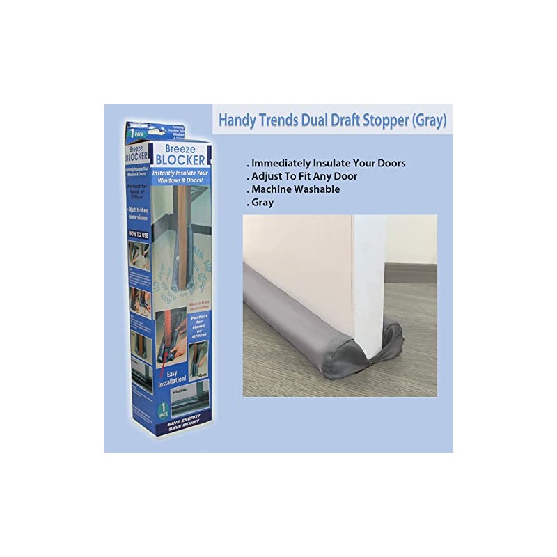 Handy Trends Breeze Blocker/Draft Stopper (Gray)