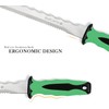 HALNKSZDDD Stainless Steel Insulation Garden Knife with Green Handle,7.8" Double