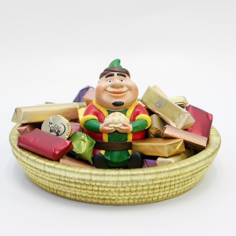 MBC Ramadan Fananees Decor Tray- Ceramic round tray- Fat man