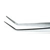 Dental Cotton Tweezer College Foil Forcep Serrated Angled Beak Dressing