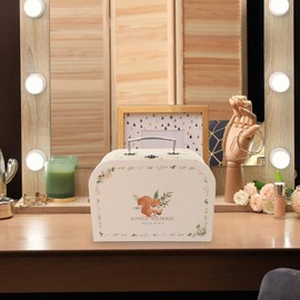 SEWACC Portable Storage Box, Wedding Suitcase, Paper Case, Decorative Paper Case, Party Gift, Paper Case for Party, Decorative Case