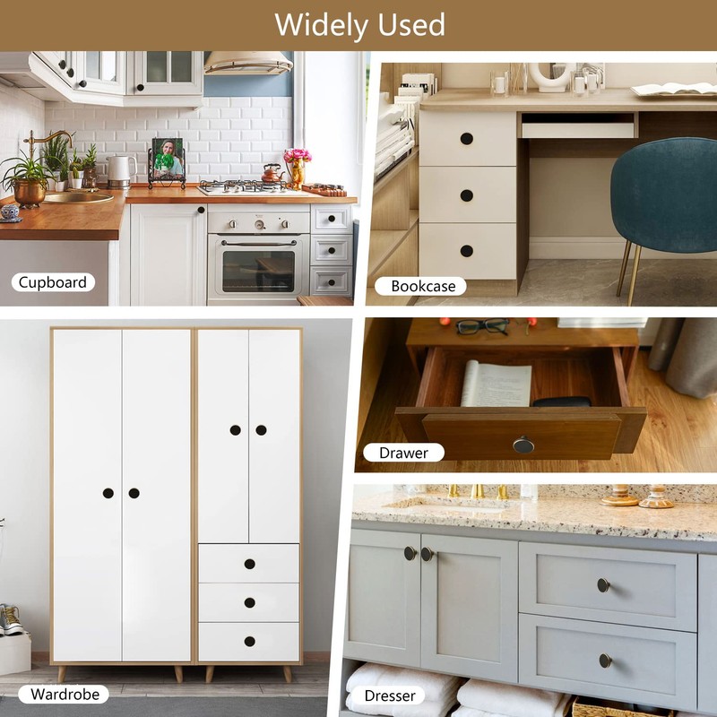 oumuik Set of 4 furniture knobs, knobs for drawers, doors,