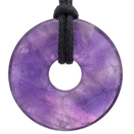 Lebensquelle Plus Amethyst Doughnut | Diameter 30 mm Gemstone Pendant, amethyst, Amethyst