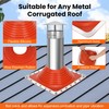 #8 Metal Roof Pipe Flashing Boot, Metal Roofing Pipe Flashing