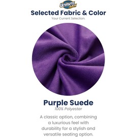 ULTIMATE SACK 6ft Bean Bag Chair, Oversize Bean Bag Chair for Adults, Comfy Chair Bean Bag Couch Lounge Sofa Loveseat Furniture | Purple Suede