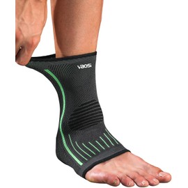 Kuzimua 2 Pack Ankle Support Brace for Plantar Fasciitis, Sprained Ankle, Achilles Tendonitis, Ligament Damage, Sports, Foot Support Socks for Men and Women (2x Green, L)