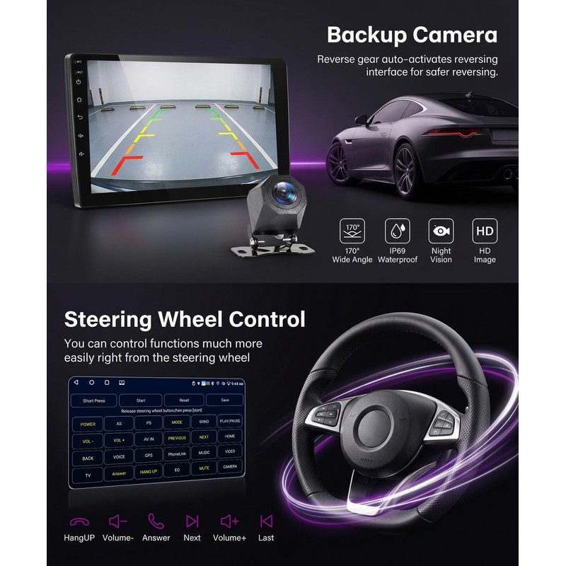 Car Radio Stereo for Toyota RAV4 2001-2006 2+64G, 9" Touch