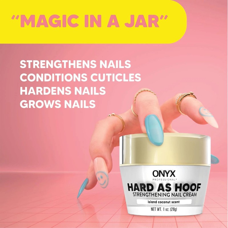 Onyx Professional Hard as Hoof Nail Strengthening Cream with Coconut